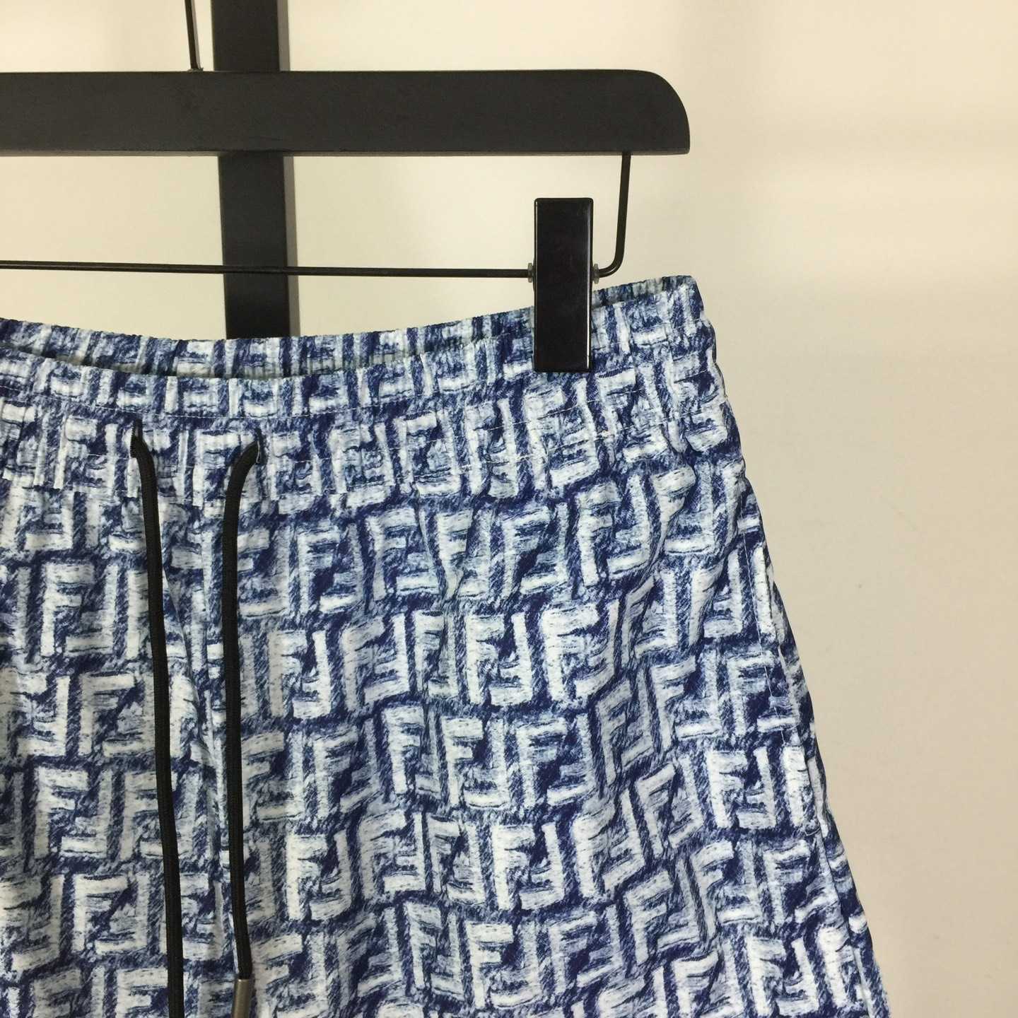 Fendi FF-motif Linen Shorts - DopestKickz