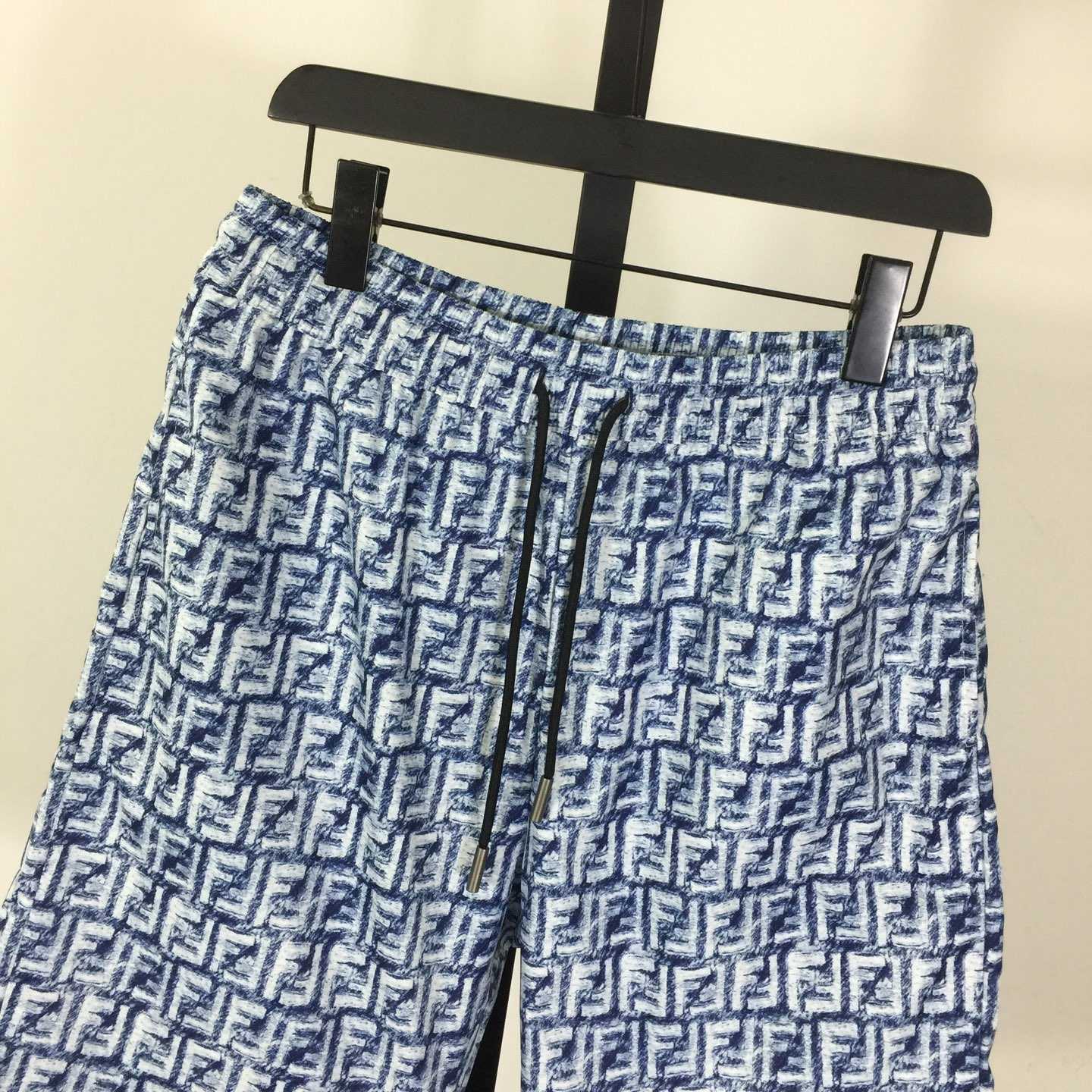 Fendi FF-motif Linen Shorts - DopestKickz
