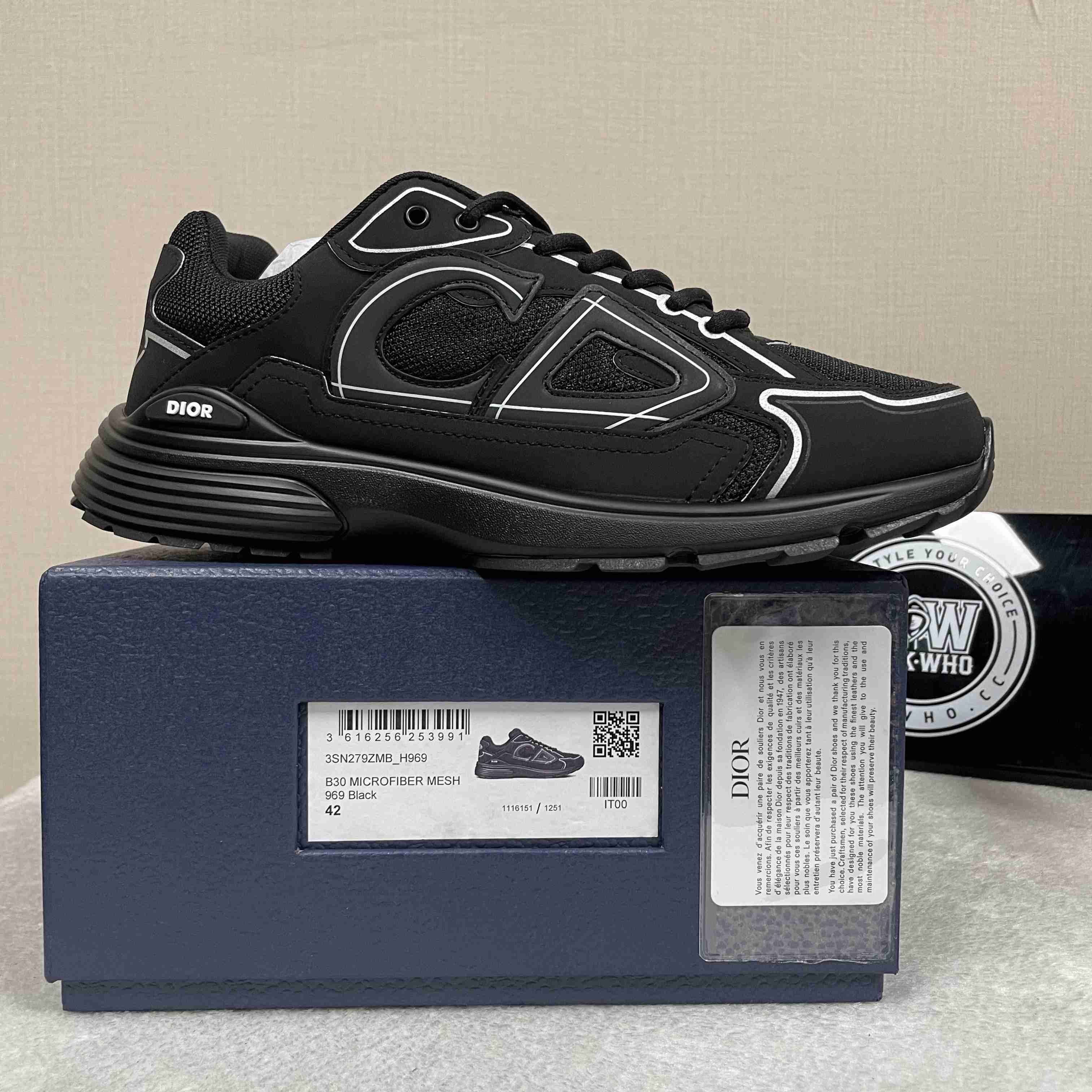 Dior B30 Triple Black - DopestKickz