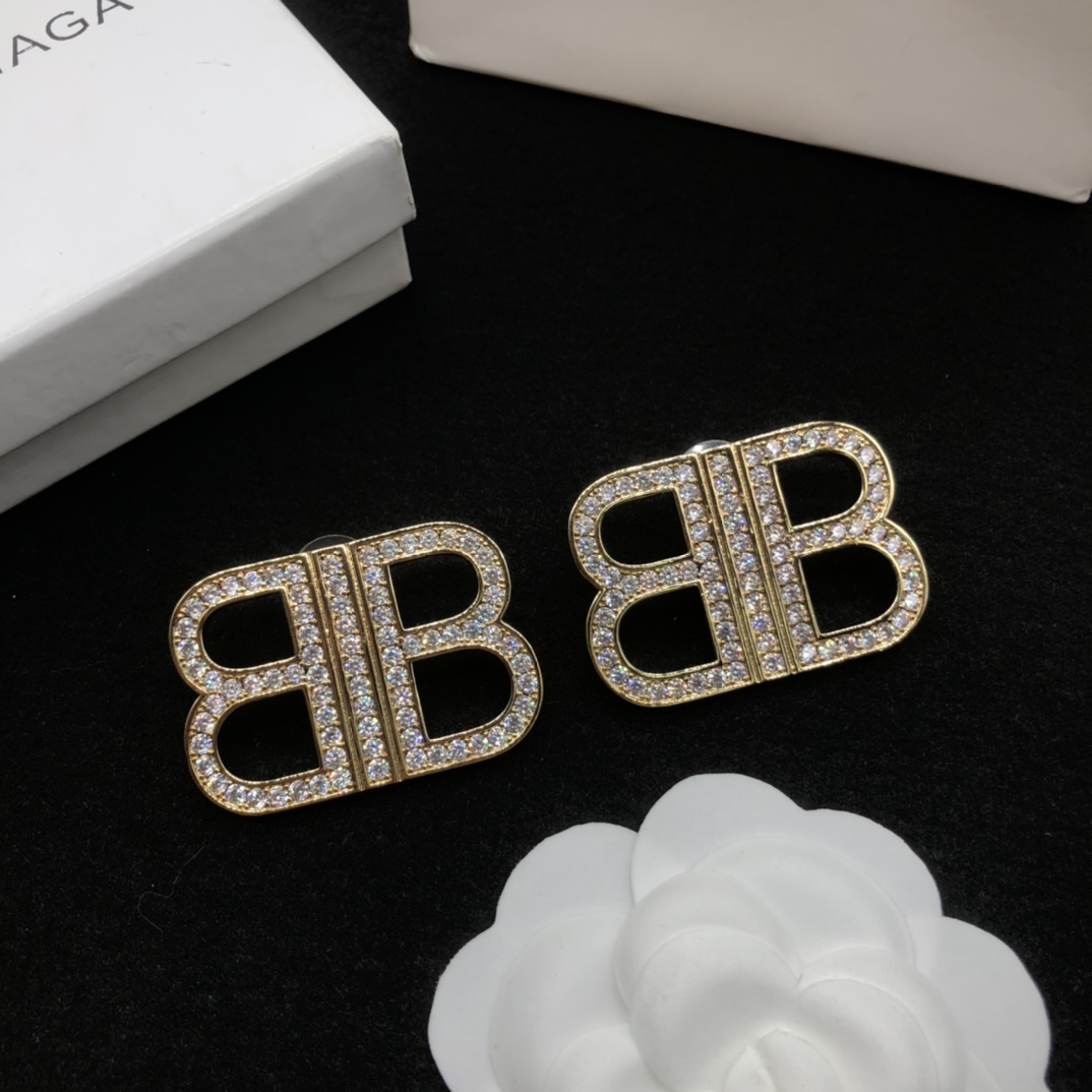 Balenciaga BB Earrings - DopestKickz