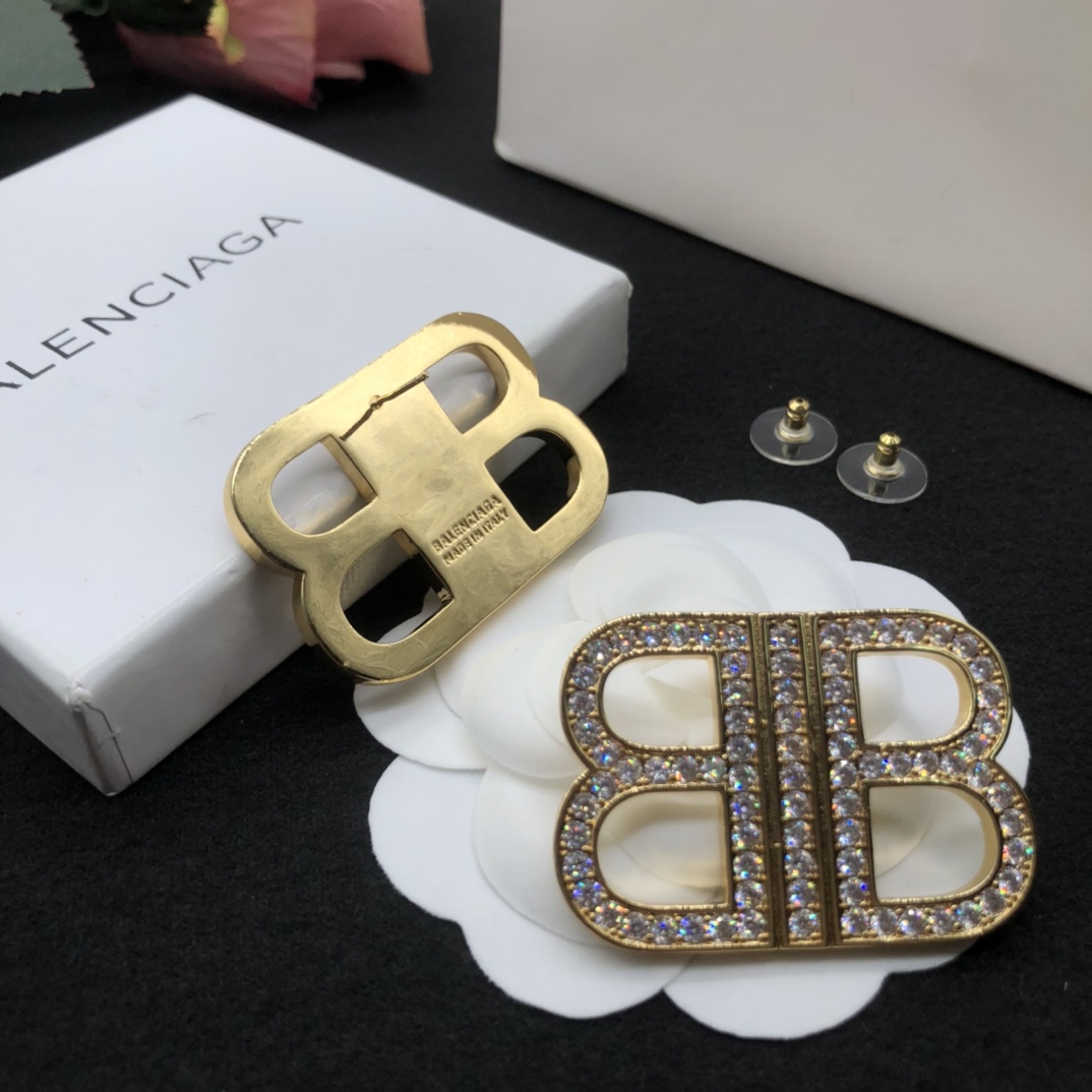 Balenciaga BB Earrings - DopestKickz