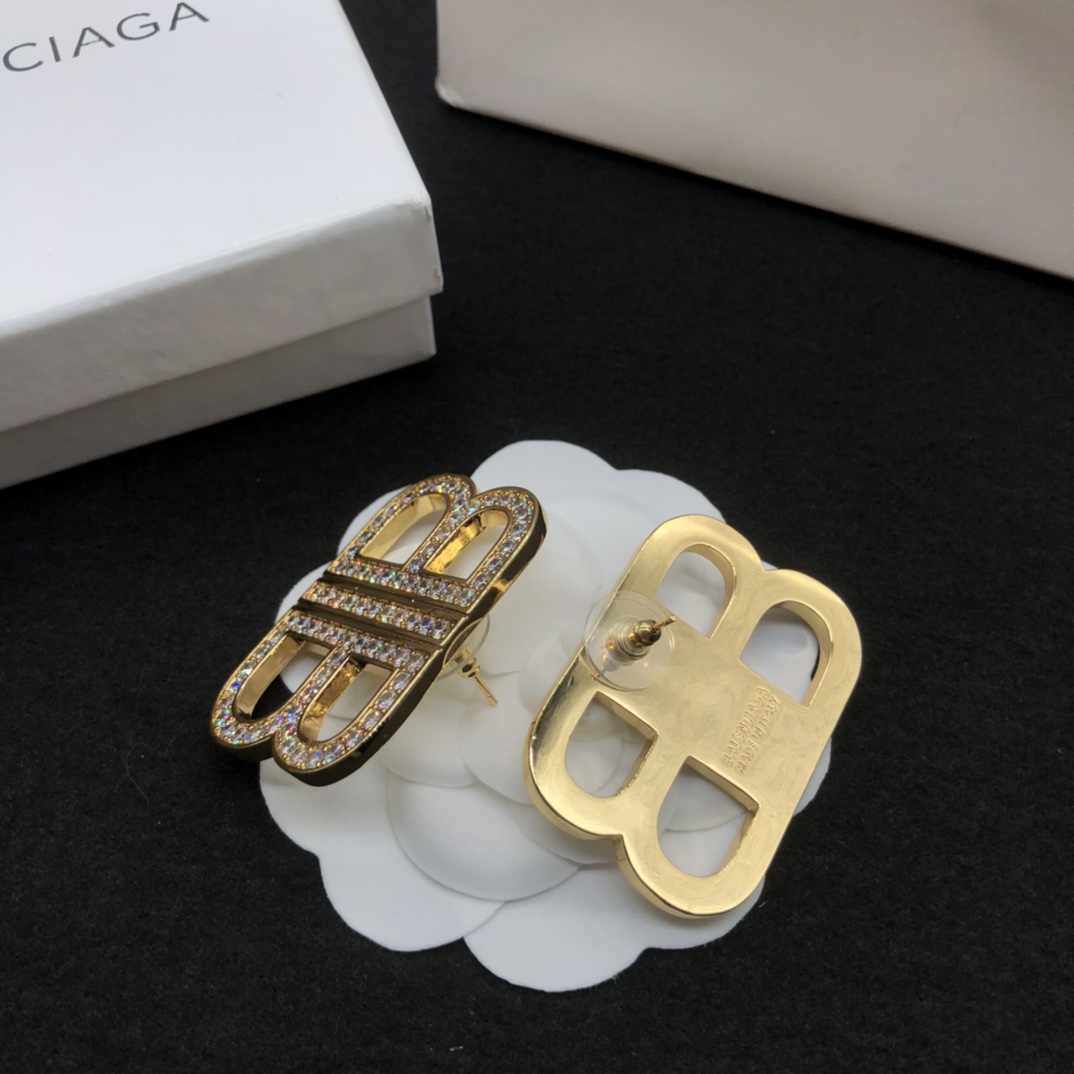 Balenciaga BB Earrings - DopestKickz