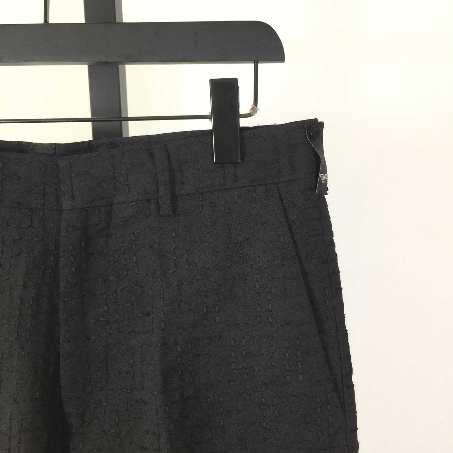 Fendi Black Cotton Shorts - DopestKickz