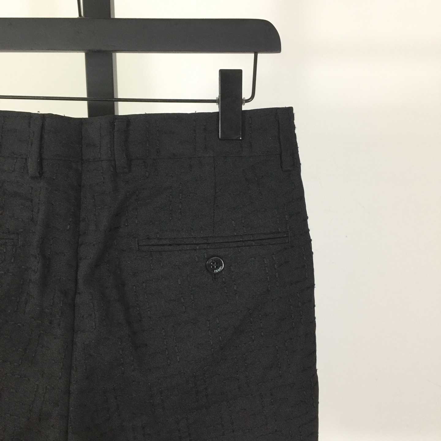 Fendi Black Cotton Shorts - DopestKickz