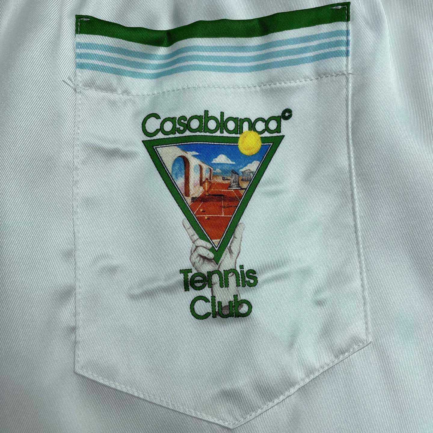 Casablanca Tennis Club Icon Shorts   CA3535 - DopestKickz