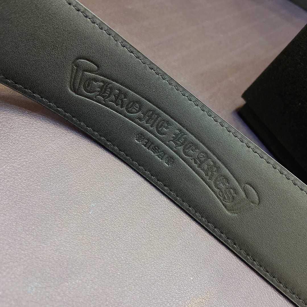 Chrome Hearts Leather Belt    3.8cm - DopestKickz