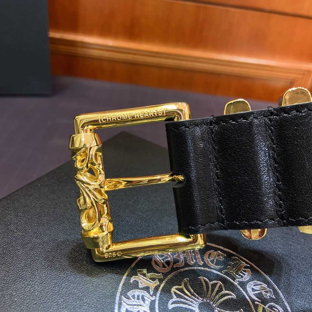 Chrome Hearts Leather Belt    3.8cm - DopestKickz