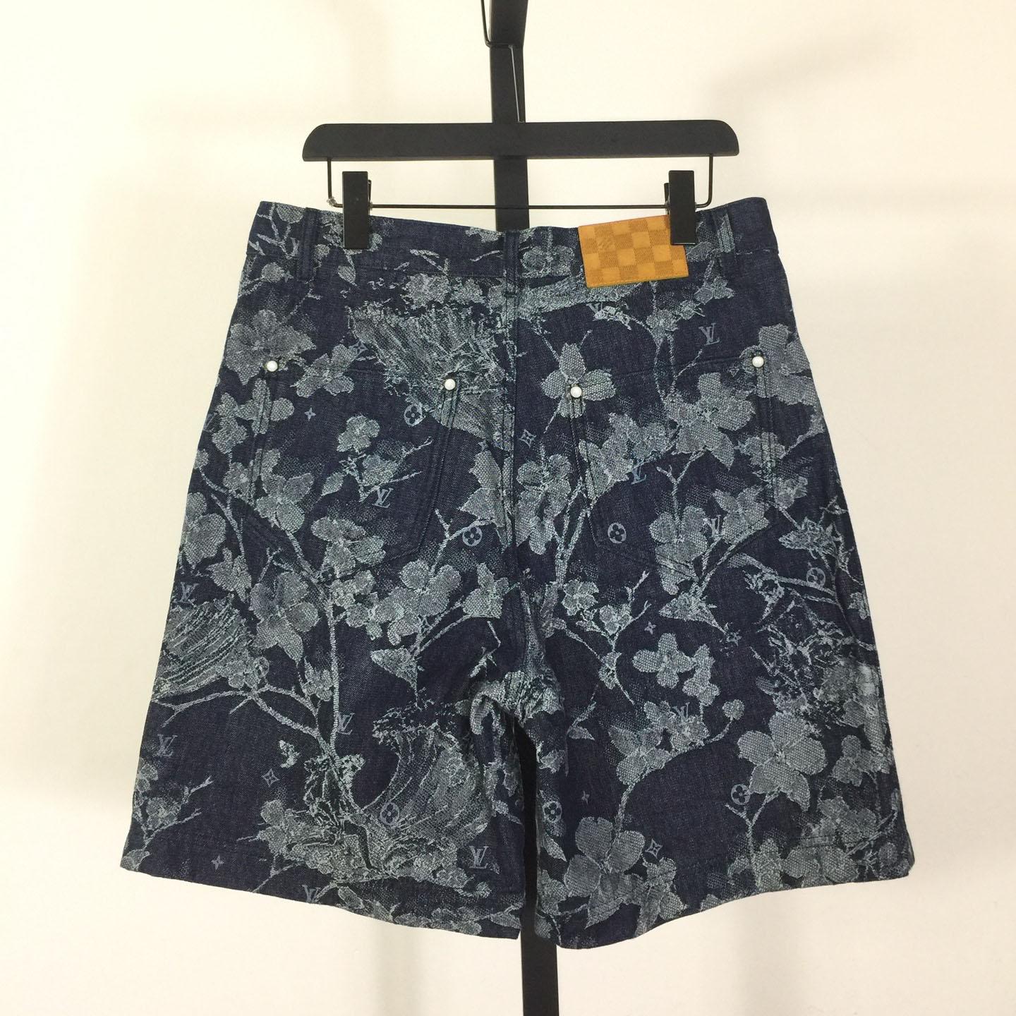 Louis Vuitton Jacquard Denim Shorts  1AHXHP - DopestKickz