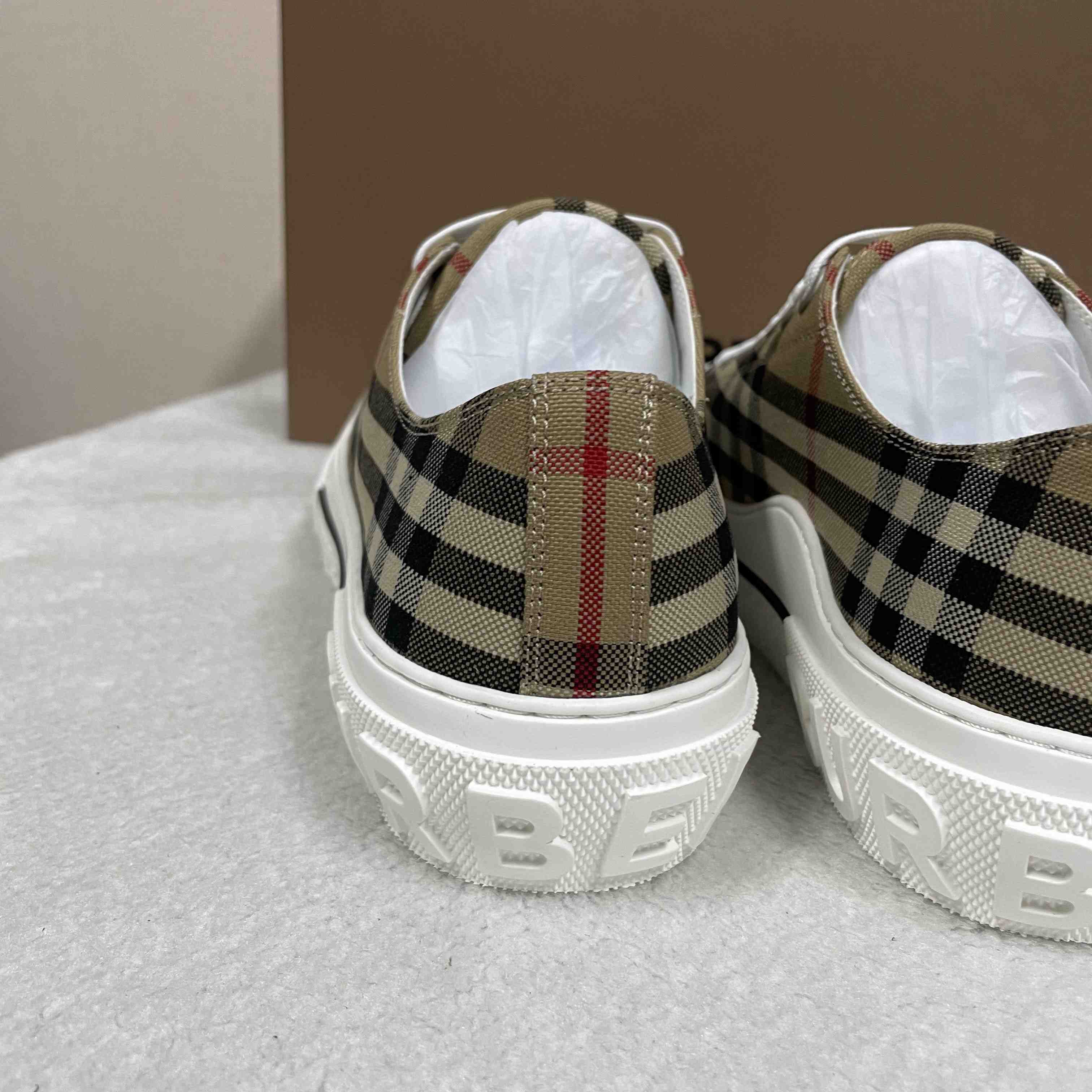 Burberry Check Low Top Sneaker - DopestKickz
