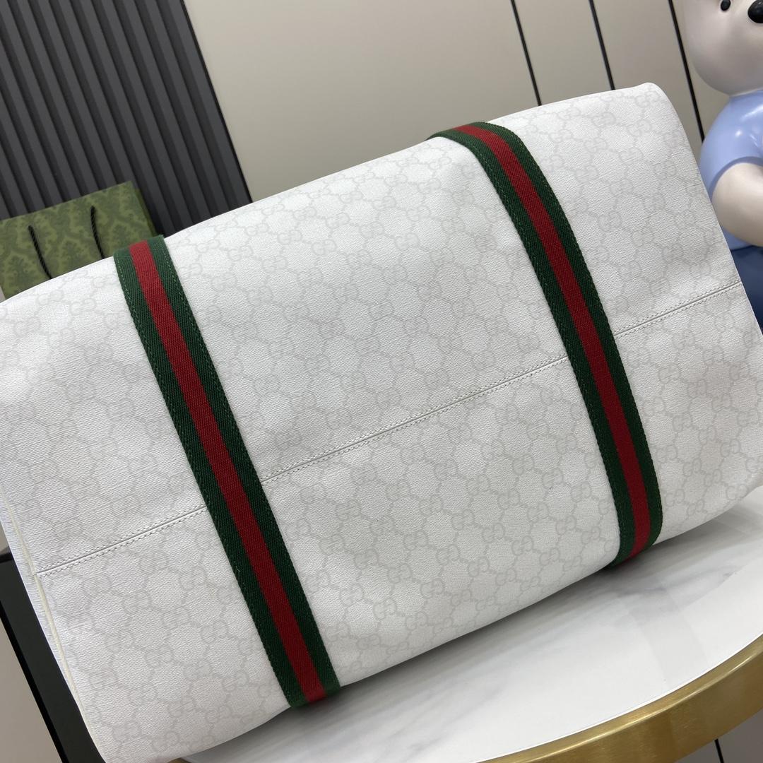 Gucci Medium Duffle Bag With Web - DopestKickz