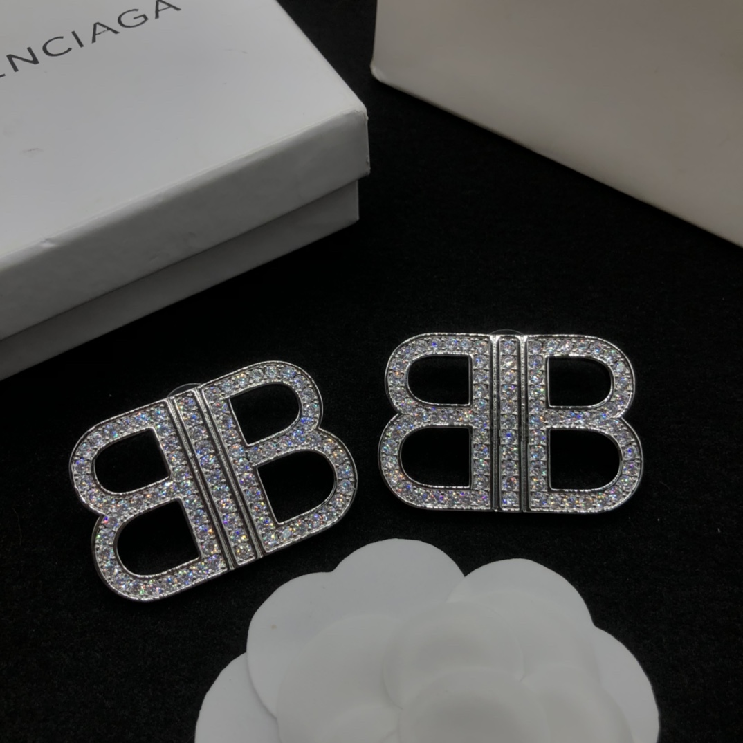 Balenciaga BB Earrings - DopestKickz