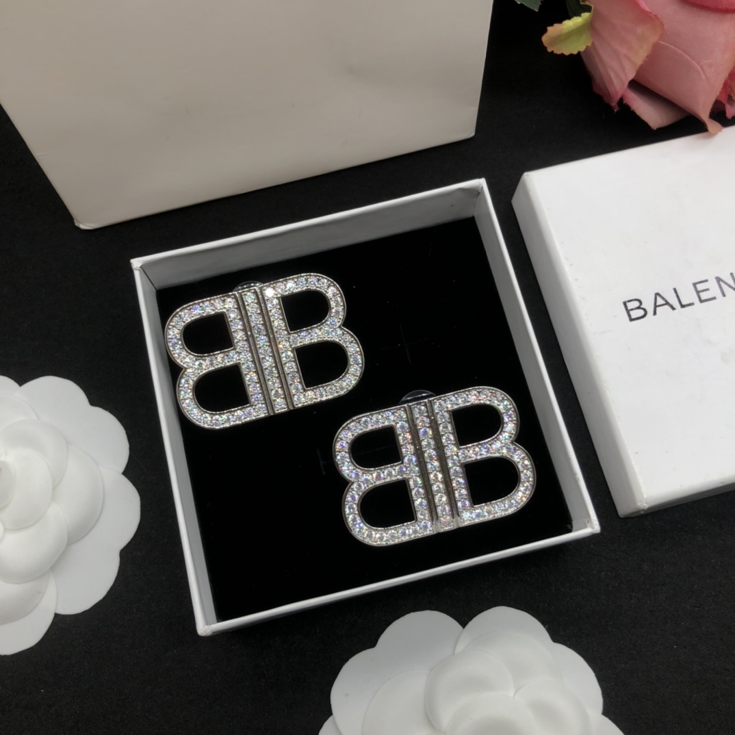 Balenciaga BB Earrings - DopestKickz