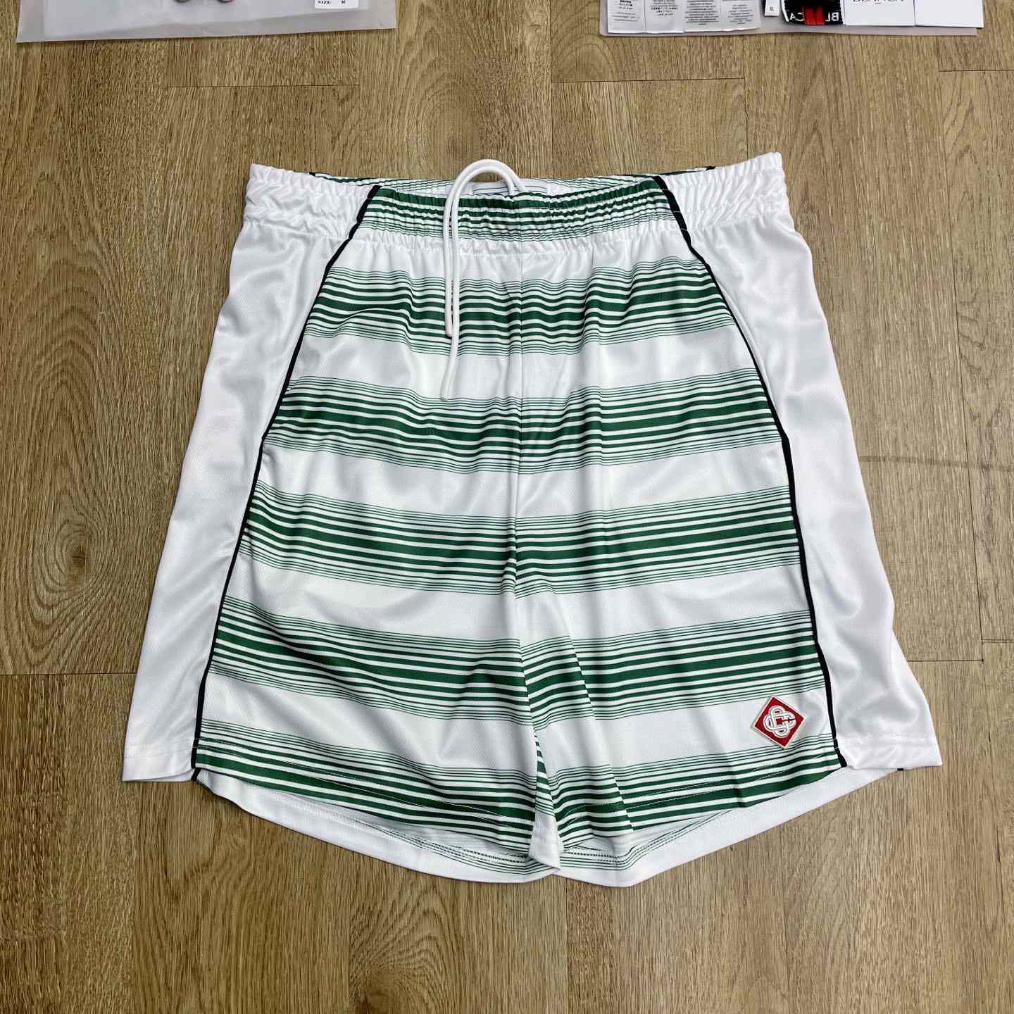 Casablanca Gradient Stripe Sweatshorts   C1011 - DopestKickz