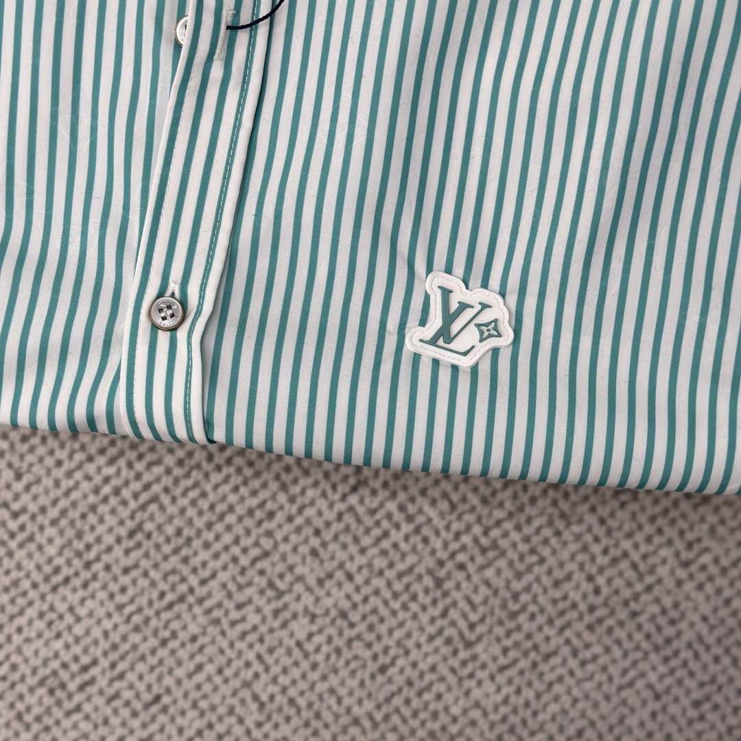 Louis Vuitton Monogram Striped Shirt   1AHVXI - DopestKickz