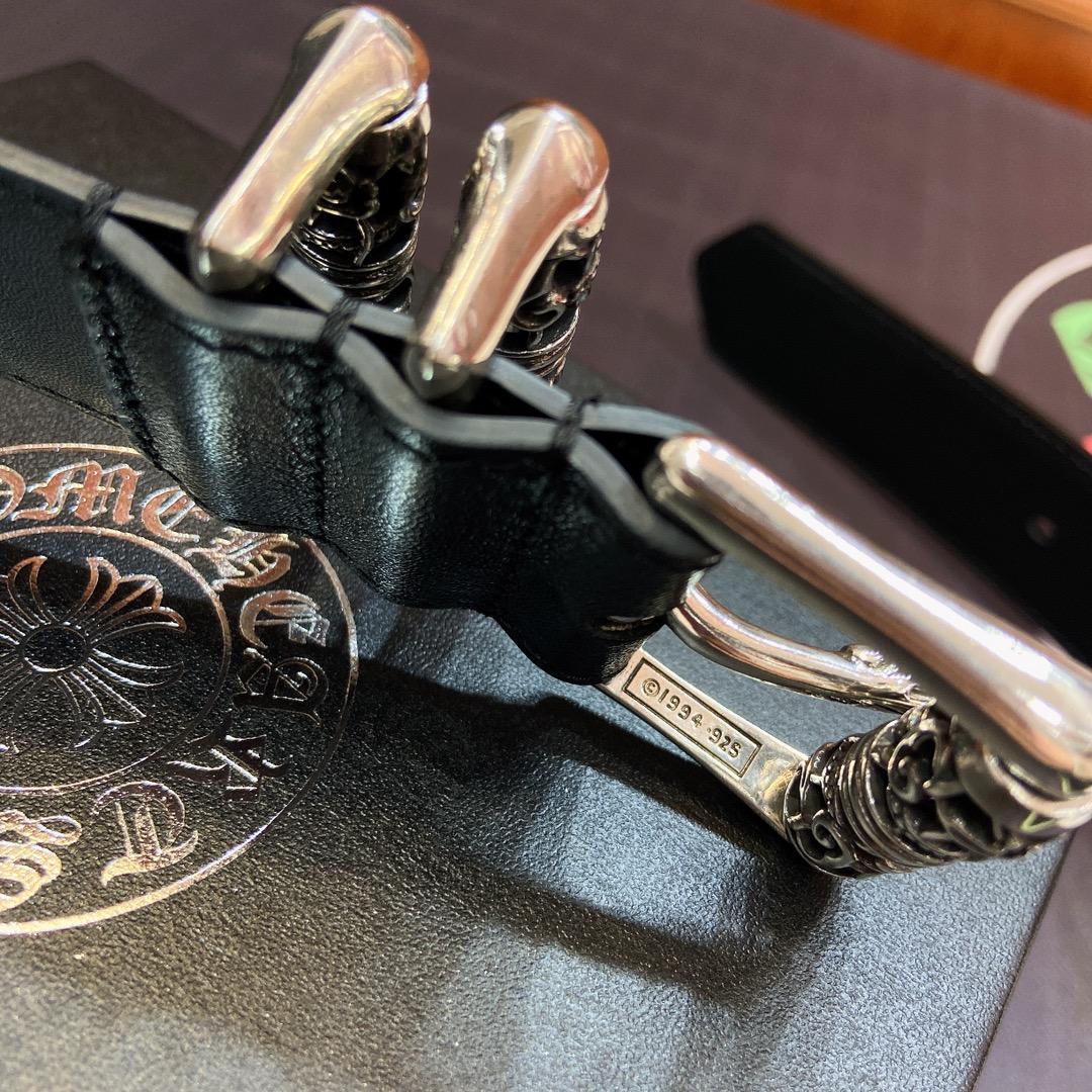 Chrome Hearts Leather Belt    3.8cm - DopestKickz