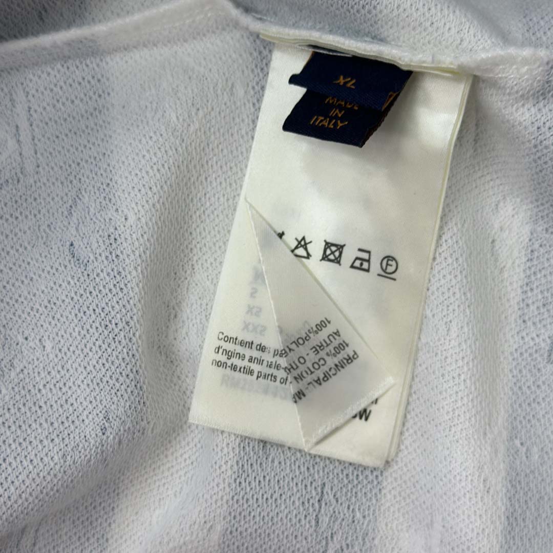 Louis Vuitton Monogram Striped Polo Shirt   1AHWB6 - DopestKickz