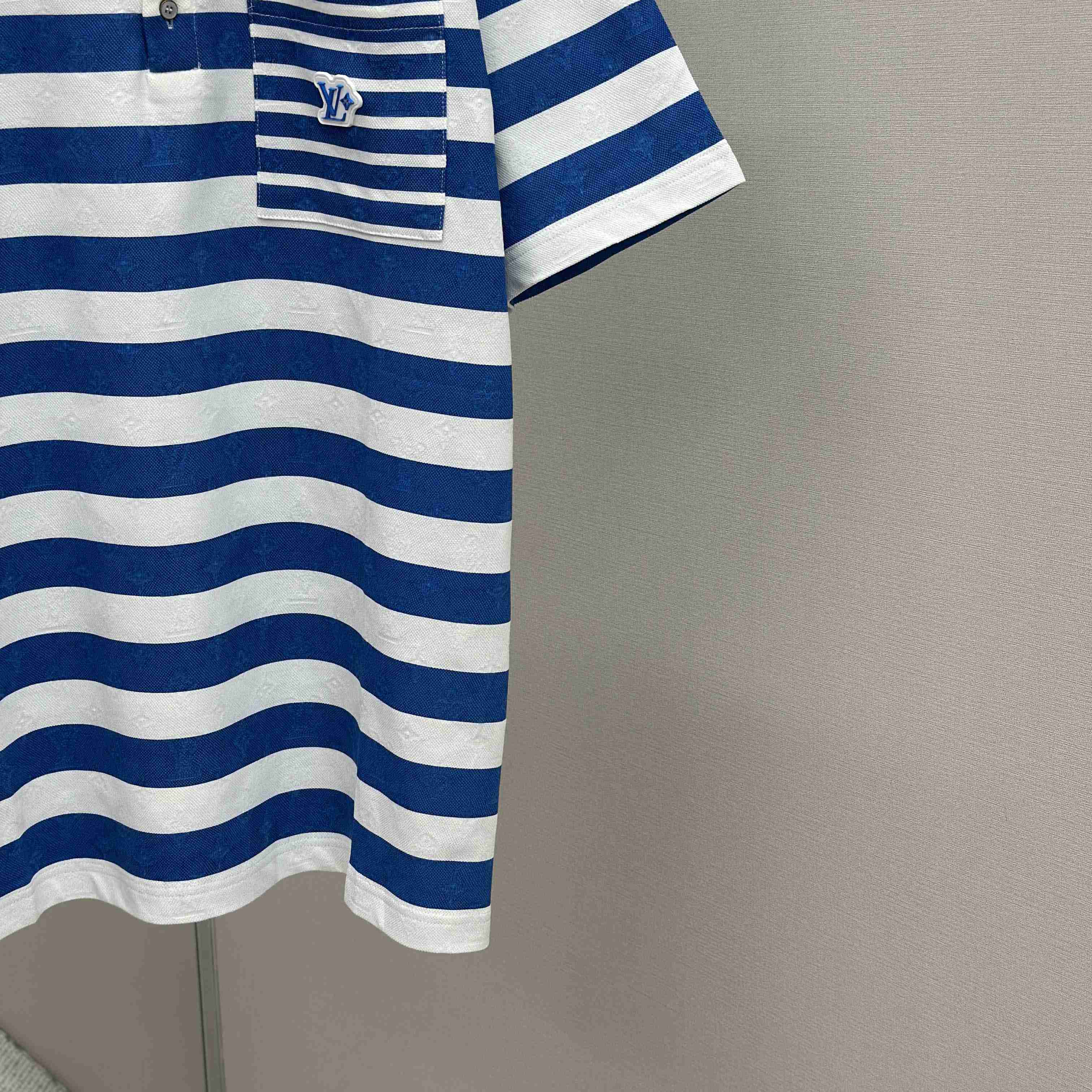 Louis Vuitton Monogram Striped Polo Shirt   1AHWB6 - DopestKickz