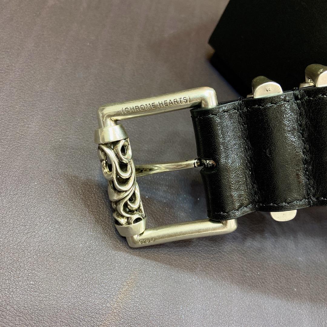 Chrome Hearts Leather Belt    3.8cm - DopestKickz