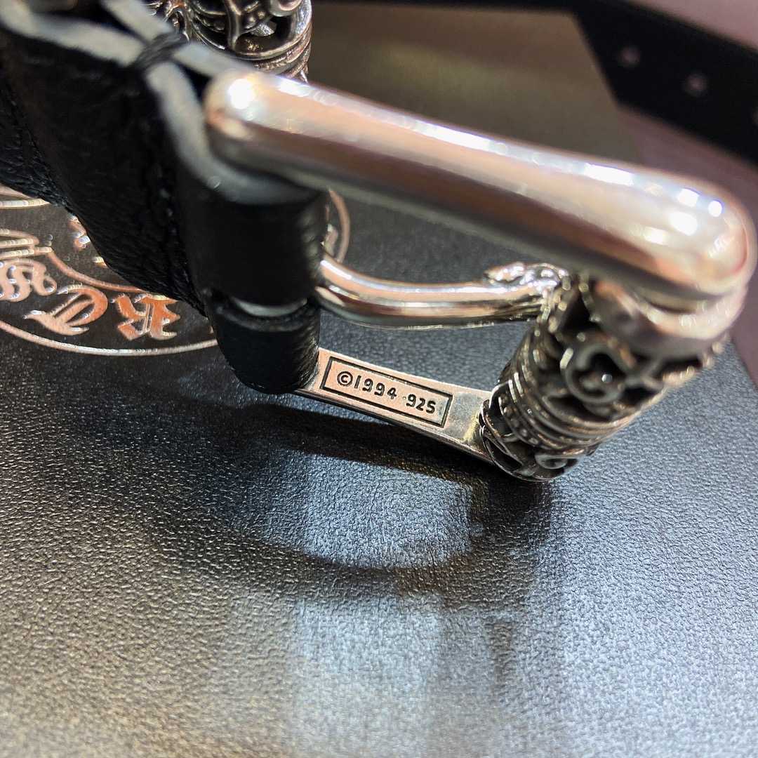 Chrome Hearts Leather Belt   - DopestKickz