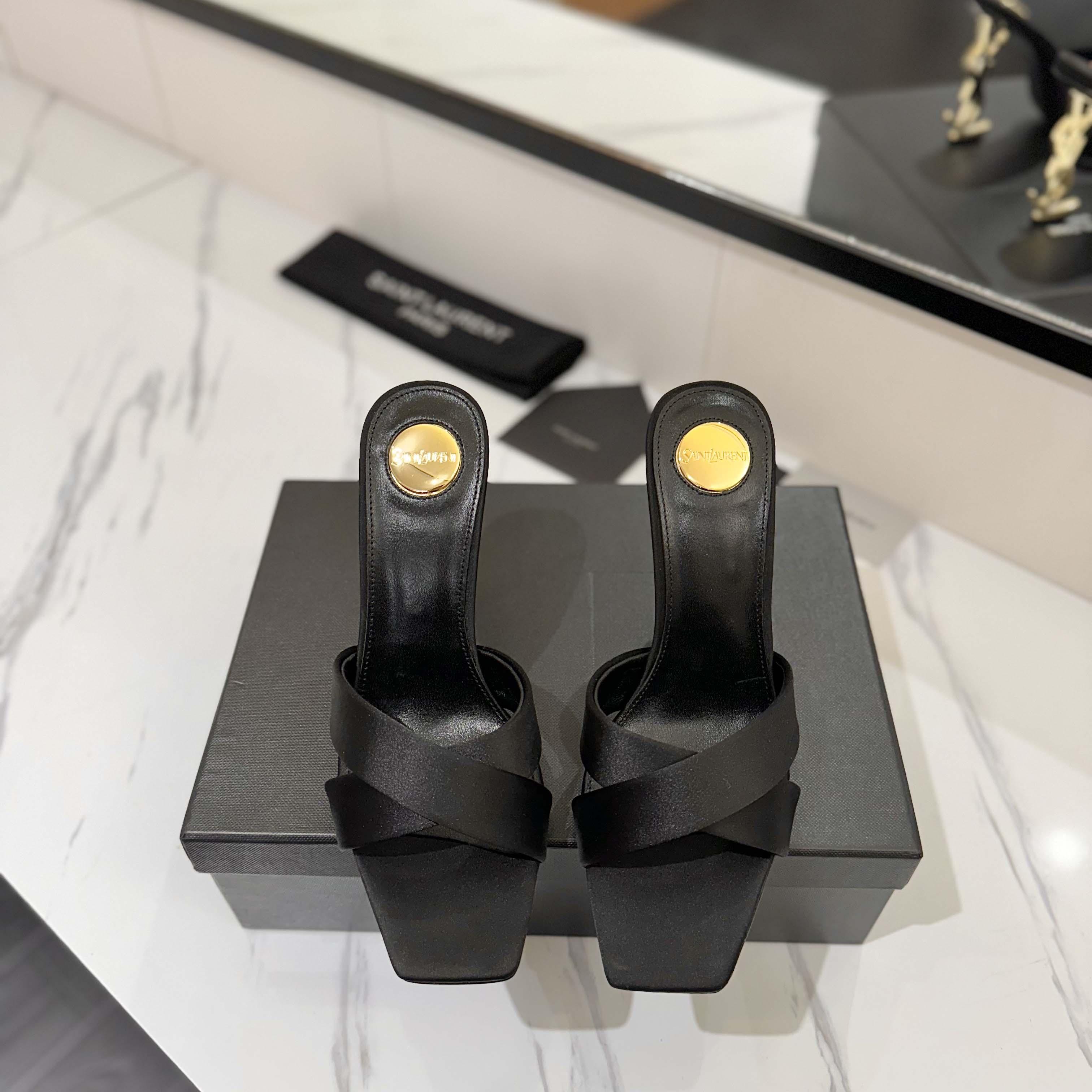 Saint Laurent 105mm Sandals - DopestKickz