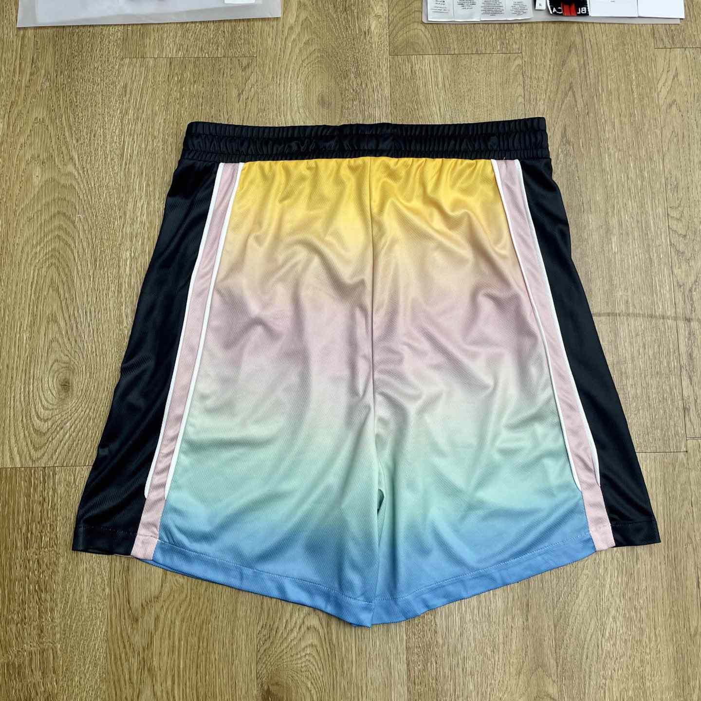 Casablanca Pastel Gradient Football Shorts   C1006 - DopestKickz