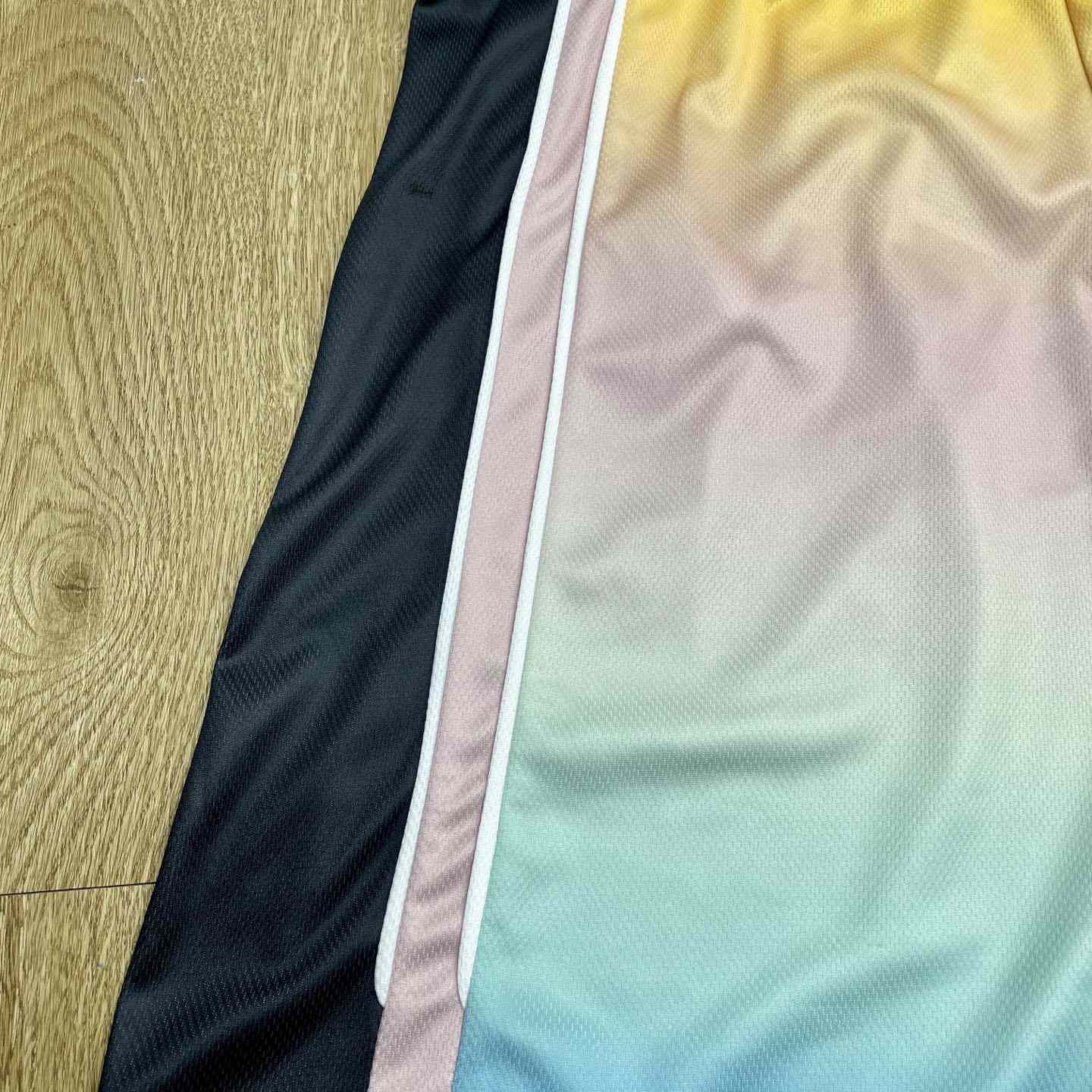 Casablanca Pastel Gradient Football Shorts   C1006 - DopestKickz