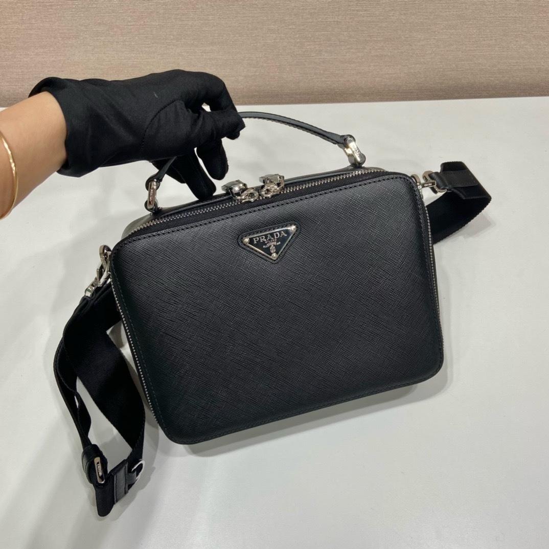 Prada Medium Prada Brique Saffiano Leather Bag - DopestKickz