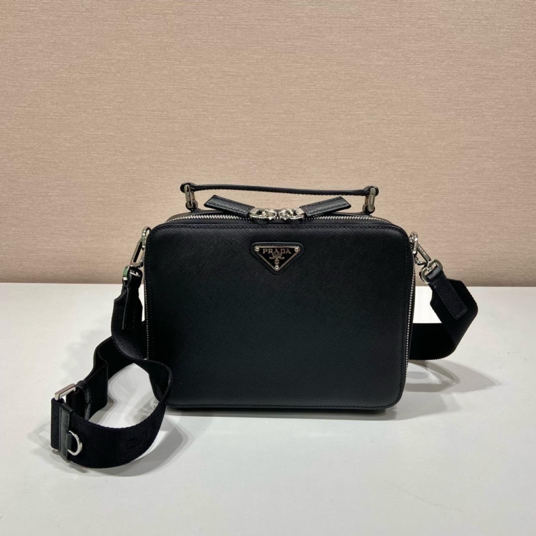 Prada Medium Prada Brique Saffiano Leather Bag - DopestKickz