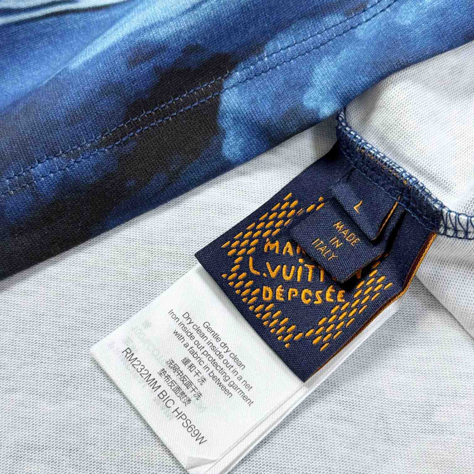 Louis Vuitton Printed Short-Sleeved Cotton T-Shirt   1AFRFH - DopestKickz