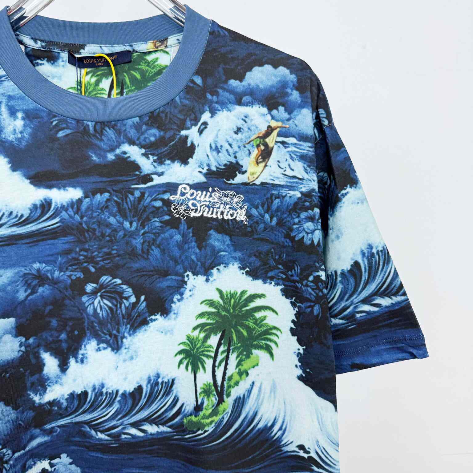 Louis Vuitton Printed Short-Sleeved Cotton T-Shirt   1AFRFH - DopestKickz