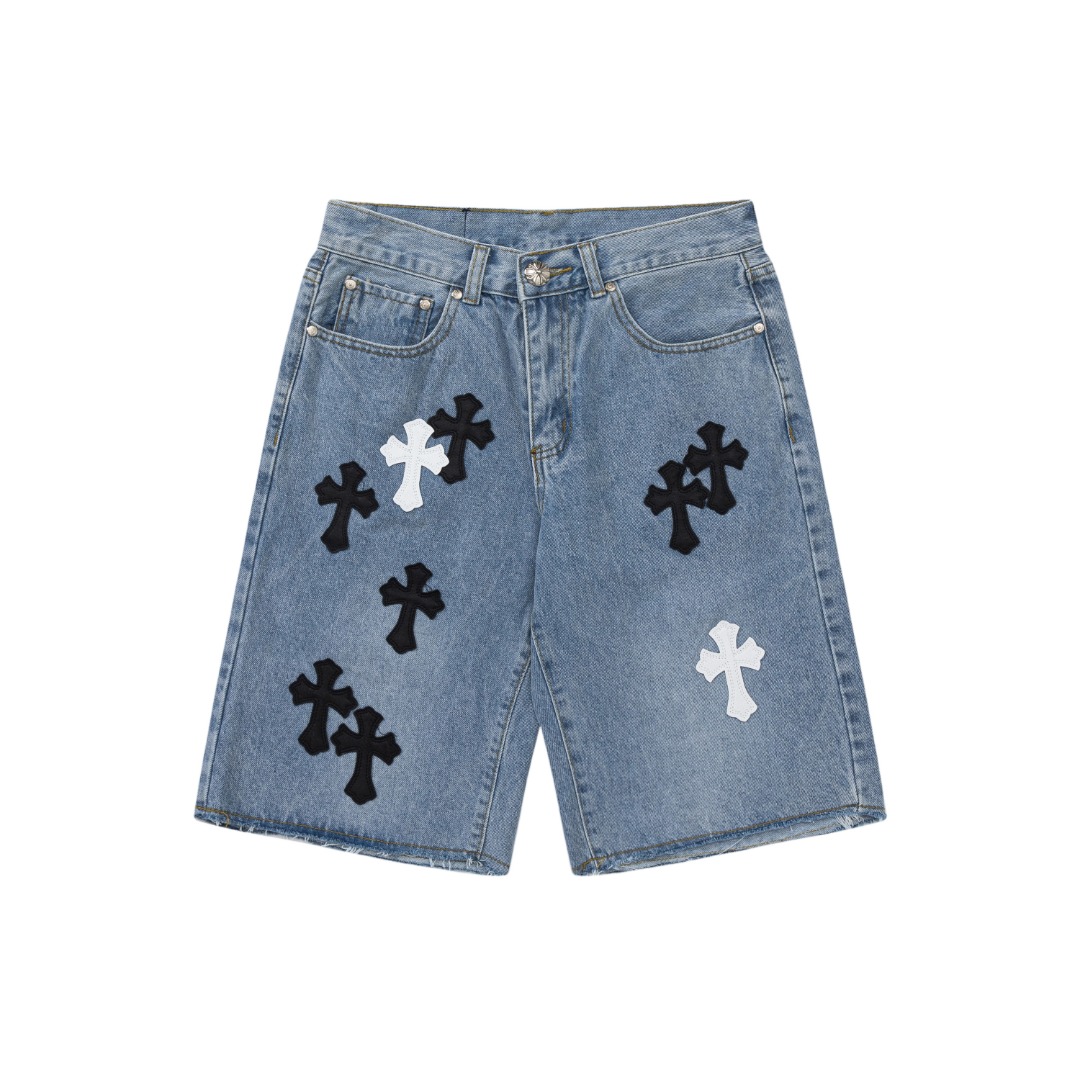 Chrome Hearts Denim Shorts - DopestKickz