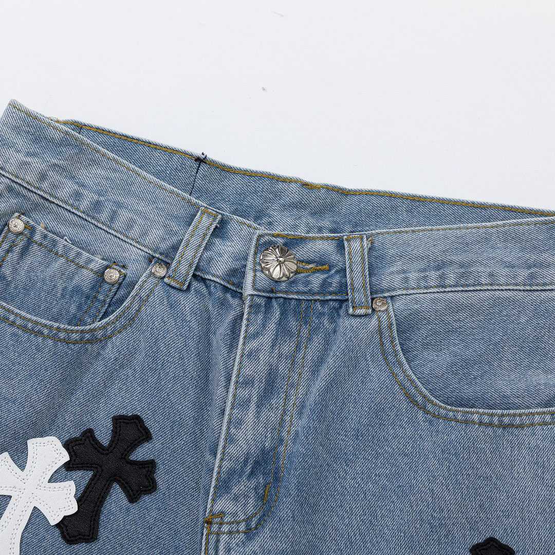 Chrome Hearts Denim Shorts - DopestKickz