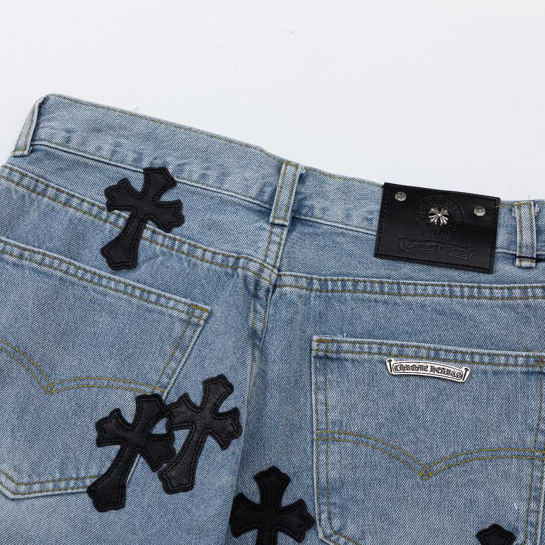 Chrome Hearts Denim Shorts - DopestKickz