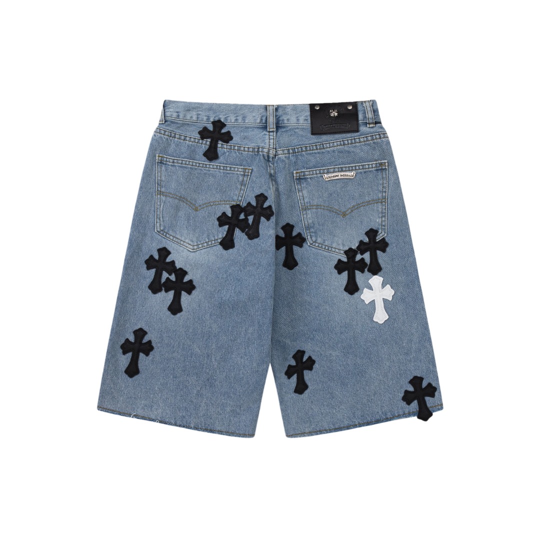 Chrome Hearts Denim Shorts - DopestKickz