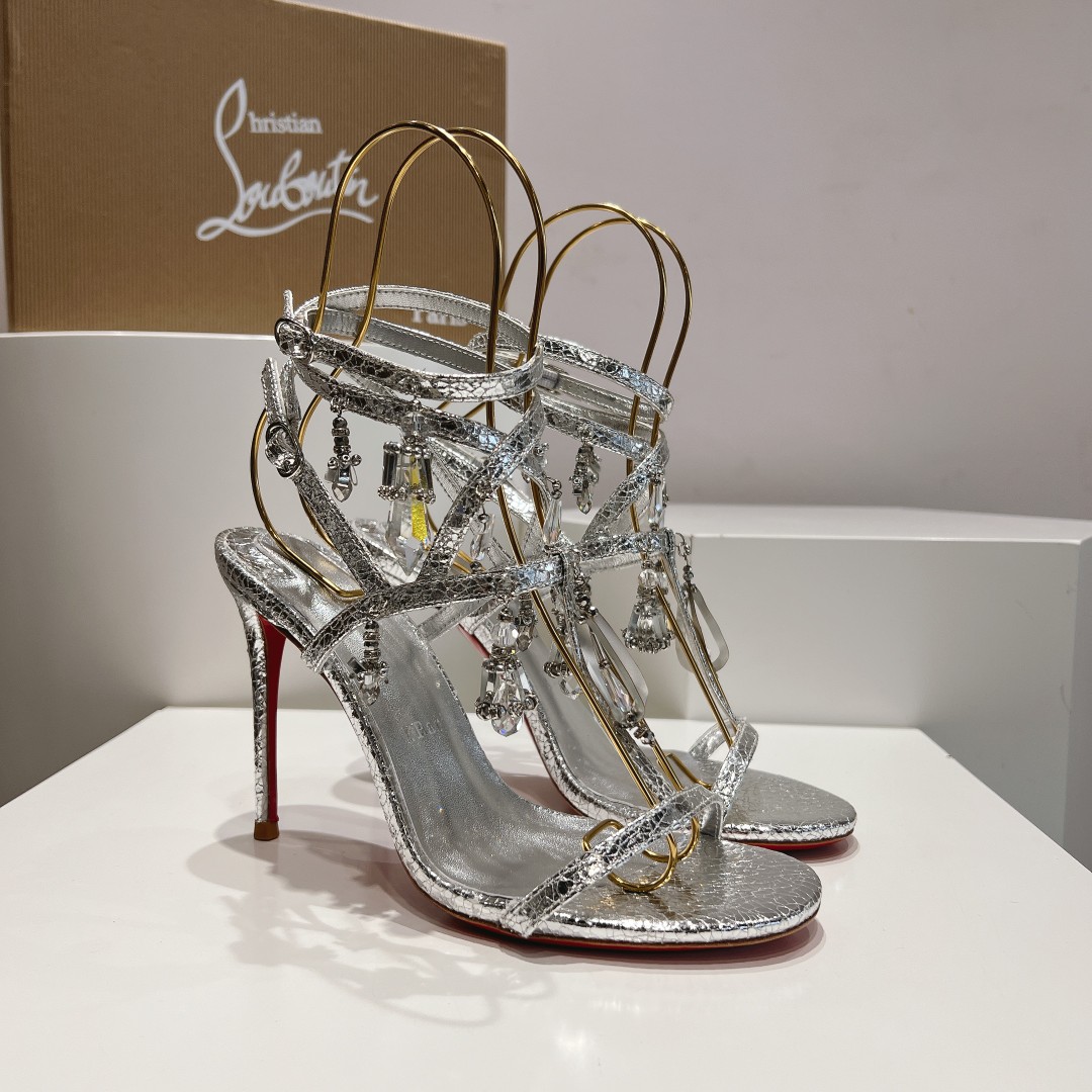 Christian Louboutin 110mm Bombina Pampila sandals - DopestKickz