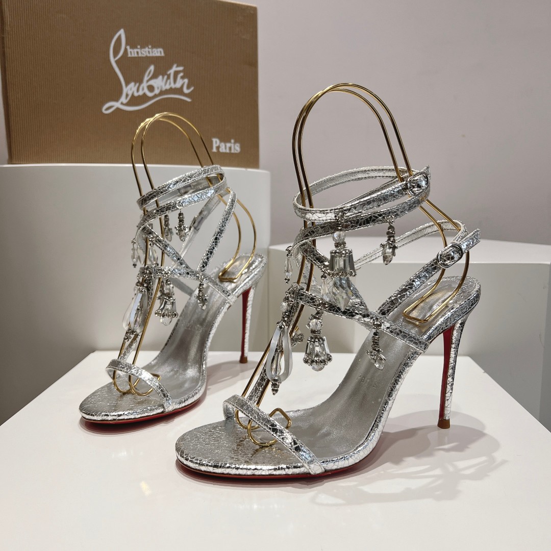 Christian Louboutin 110mm Bombina Pampila sandals - DopestKickz