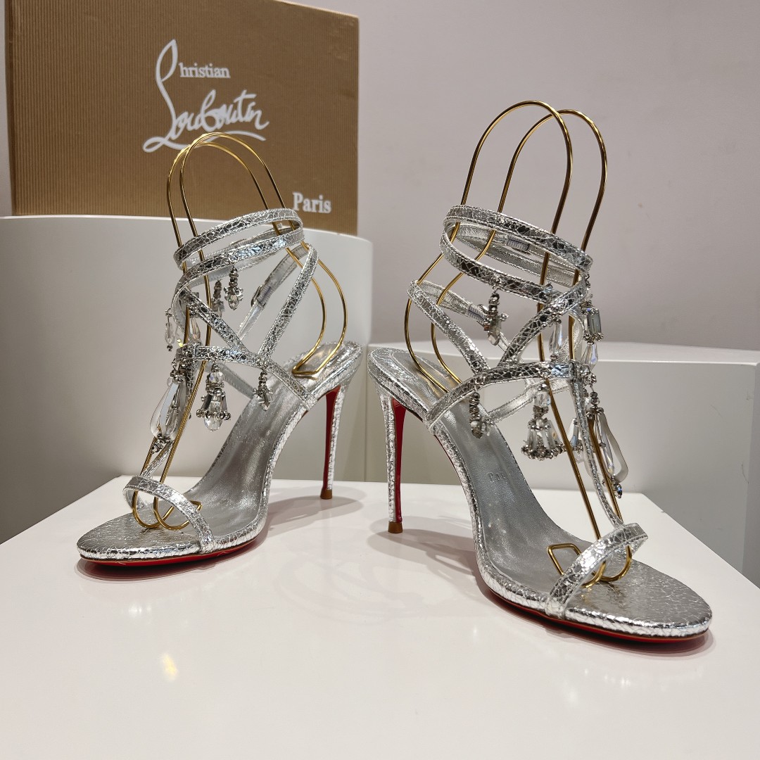 Christian Louboutin 110mm Bombina Pampila sandals - DopestKickz