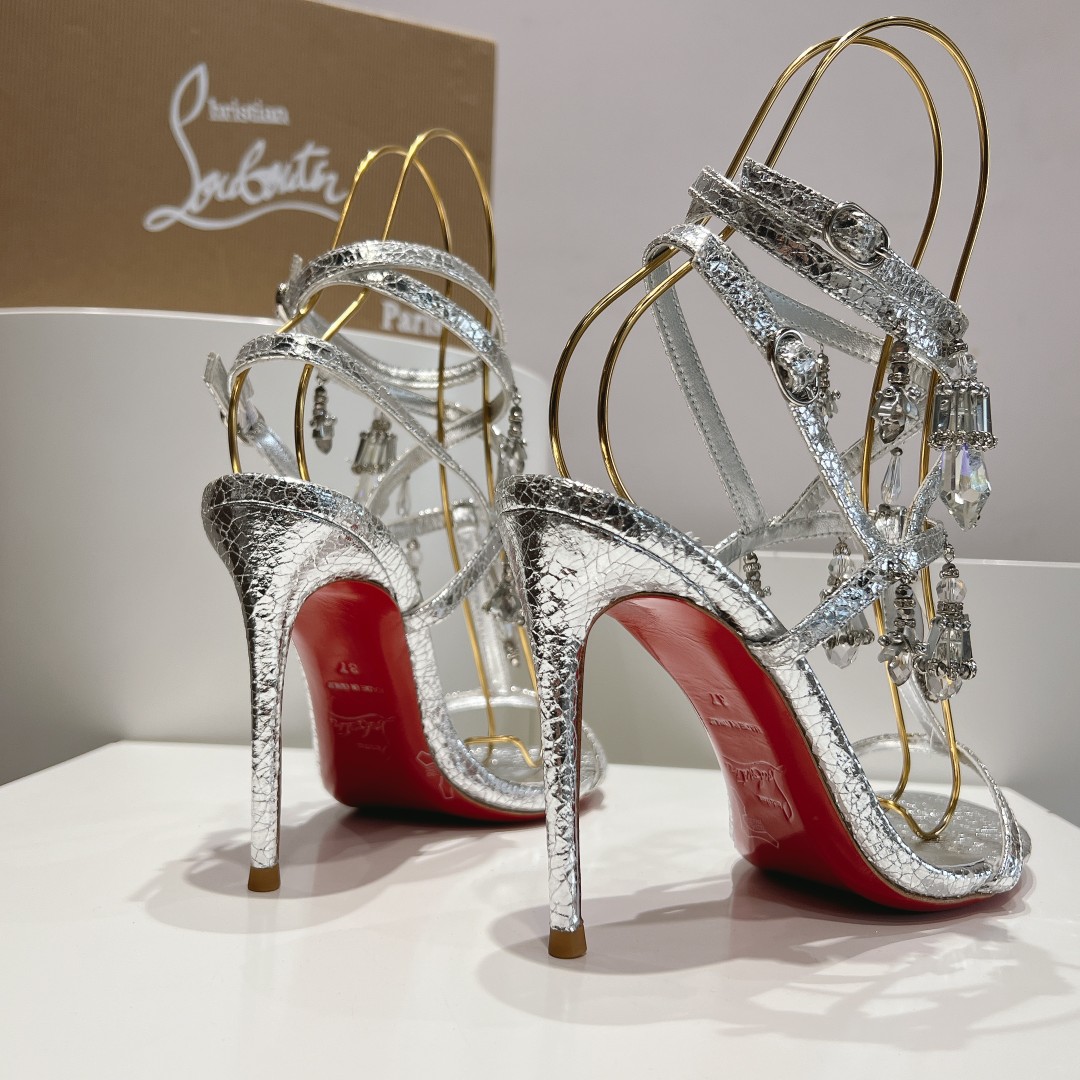 Christian Louboutin 110mm Bombina Pampila sandals - DopestKickz