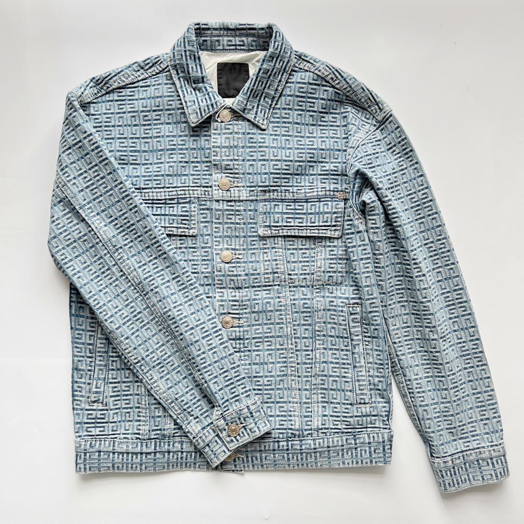 Givenchy Jacket In 4G Denim YF2012   (50% Off Sale) - DopestKickz