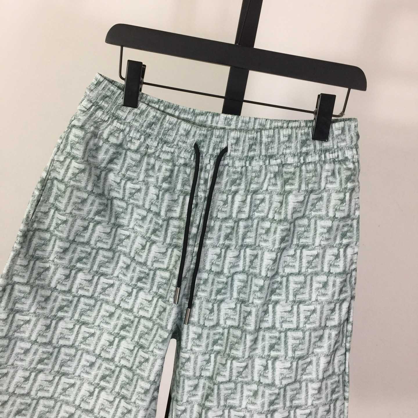 Fendi FF-motif Linen Shorts - DopestKickz