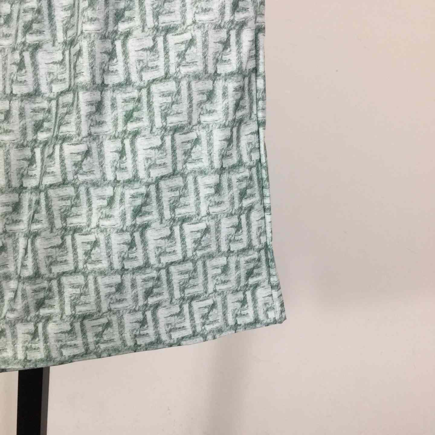 Fendi FF-motif Linen Shorts - DopestKickz