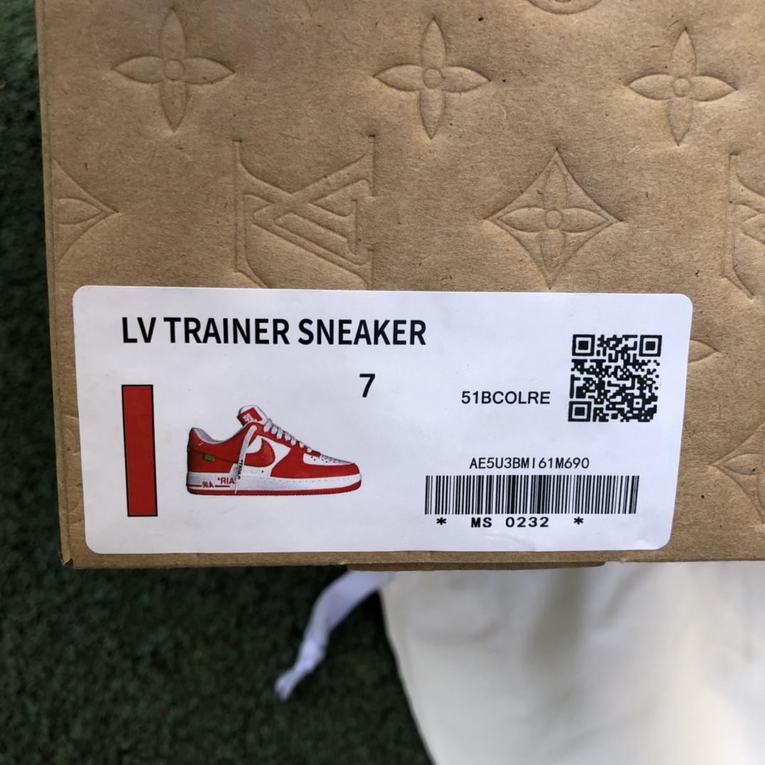 Louis Vuitton x Nike Air Force 1 Low Sneaker    - DopestKickz