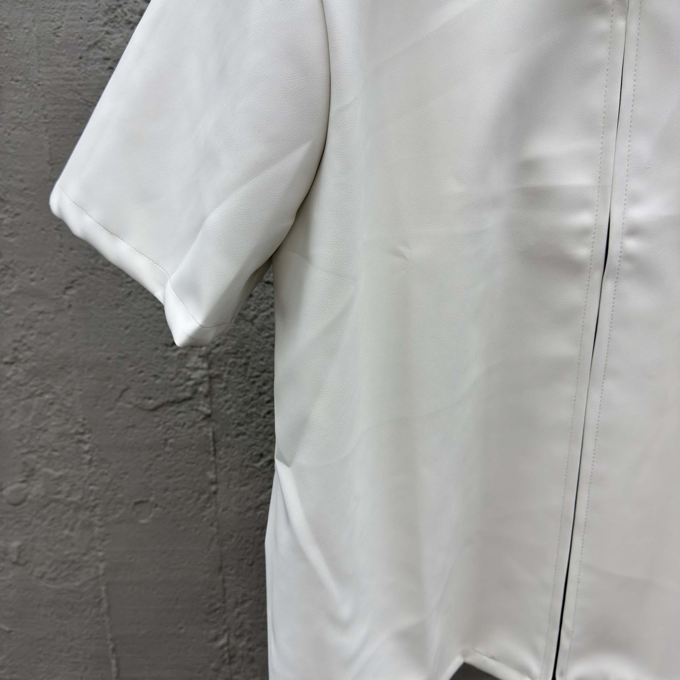 Prada Men's Nappa Leather Short-Sleeve Shirt - DopestKickz