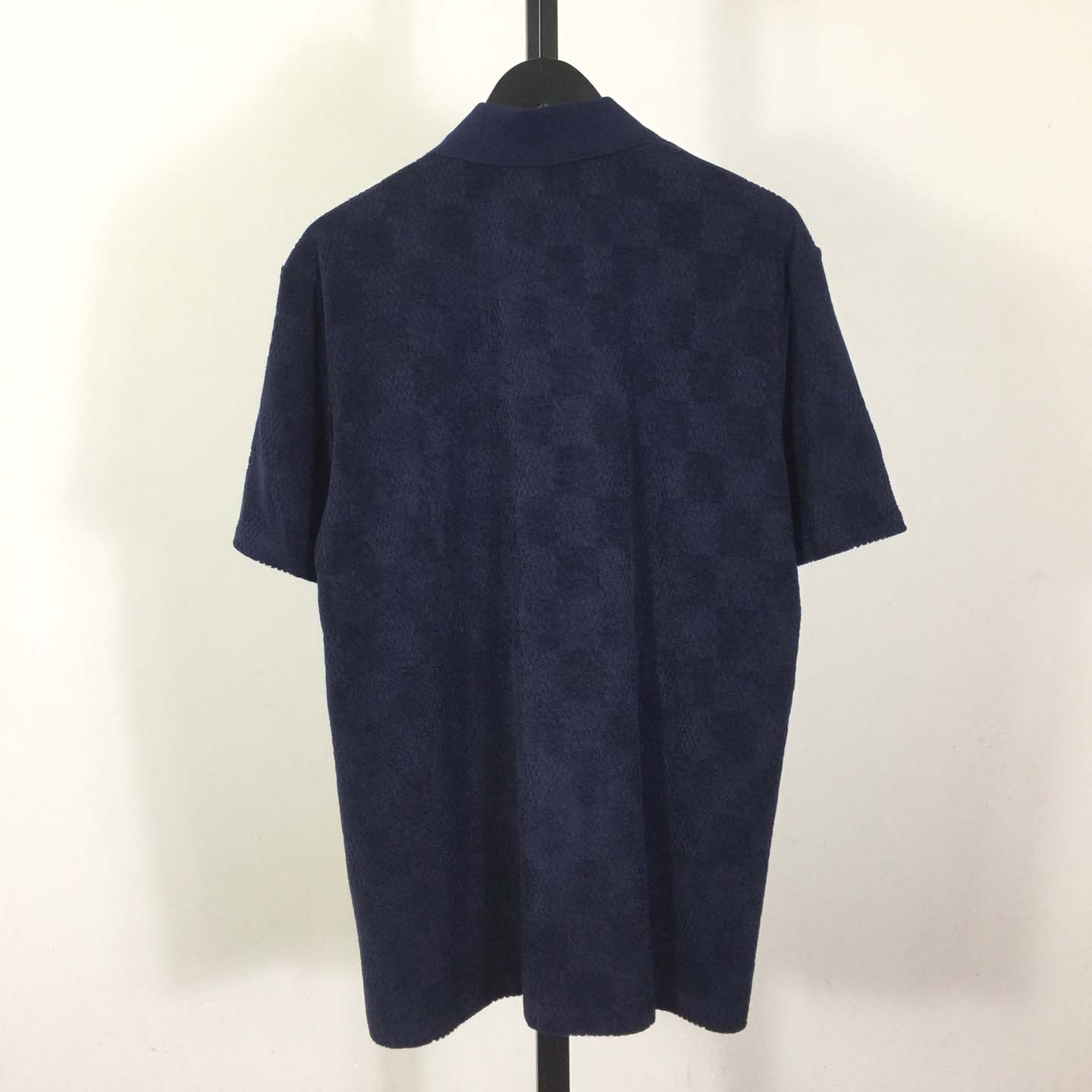 Louis Vuitton Damier French Terry Short-Sleeved Cotton-Blend Shirt   1AGK51 - DopestKickz