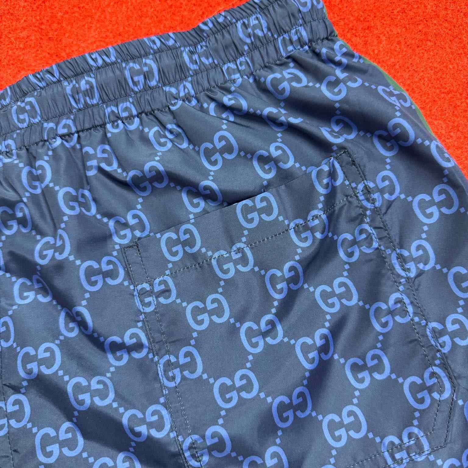 Gucci Printed Poplin Tech Swim Shorts - DopestKickz