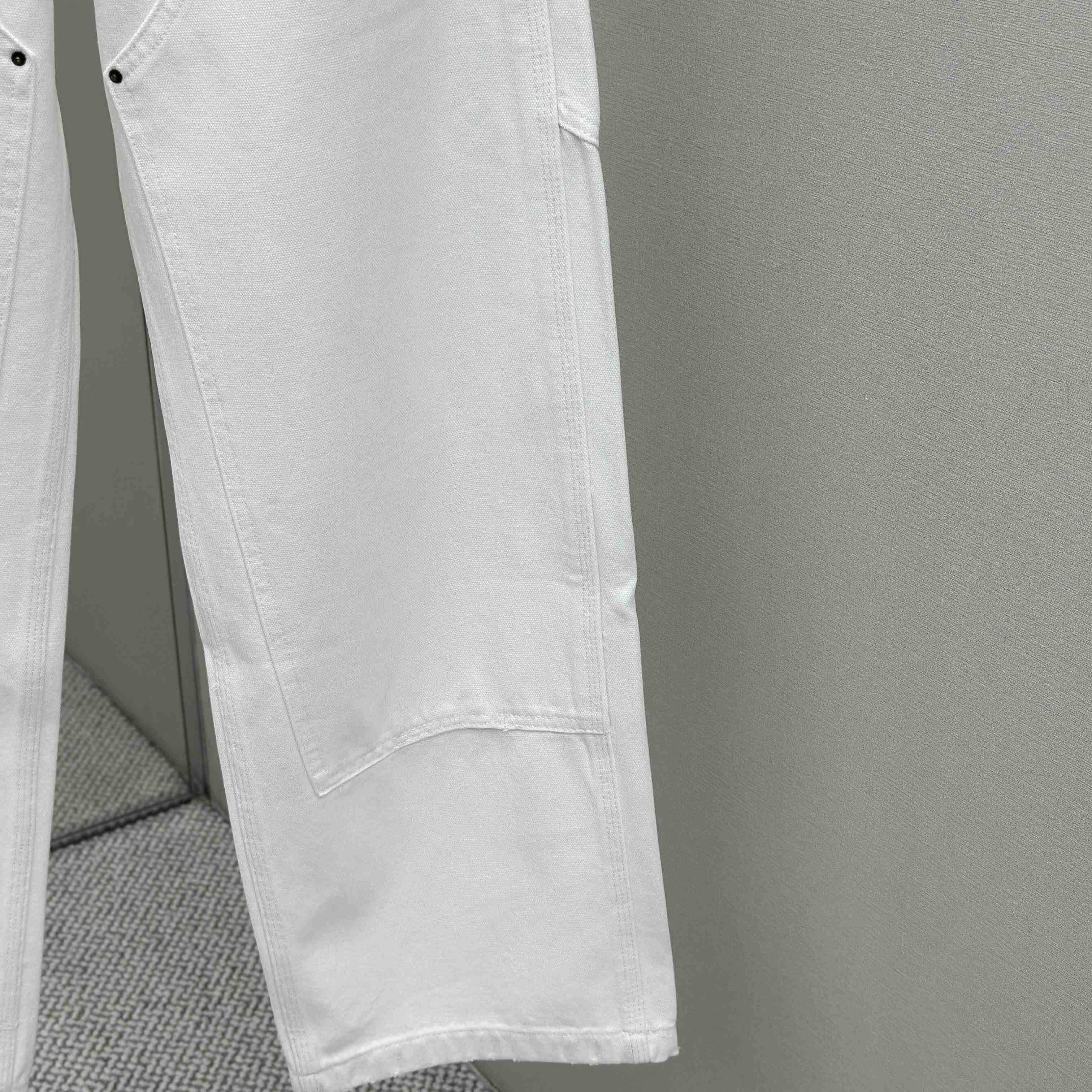 Prada White Old Canvas Pants - DopestKickz