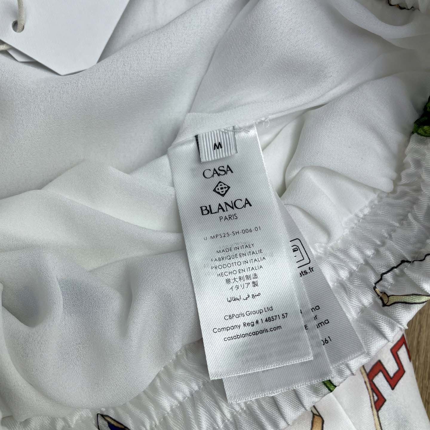 Casablanca Drawstring Shorts   CA3532 - DopestKickz