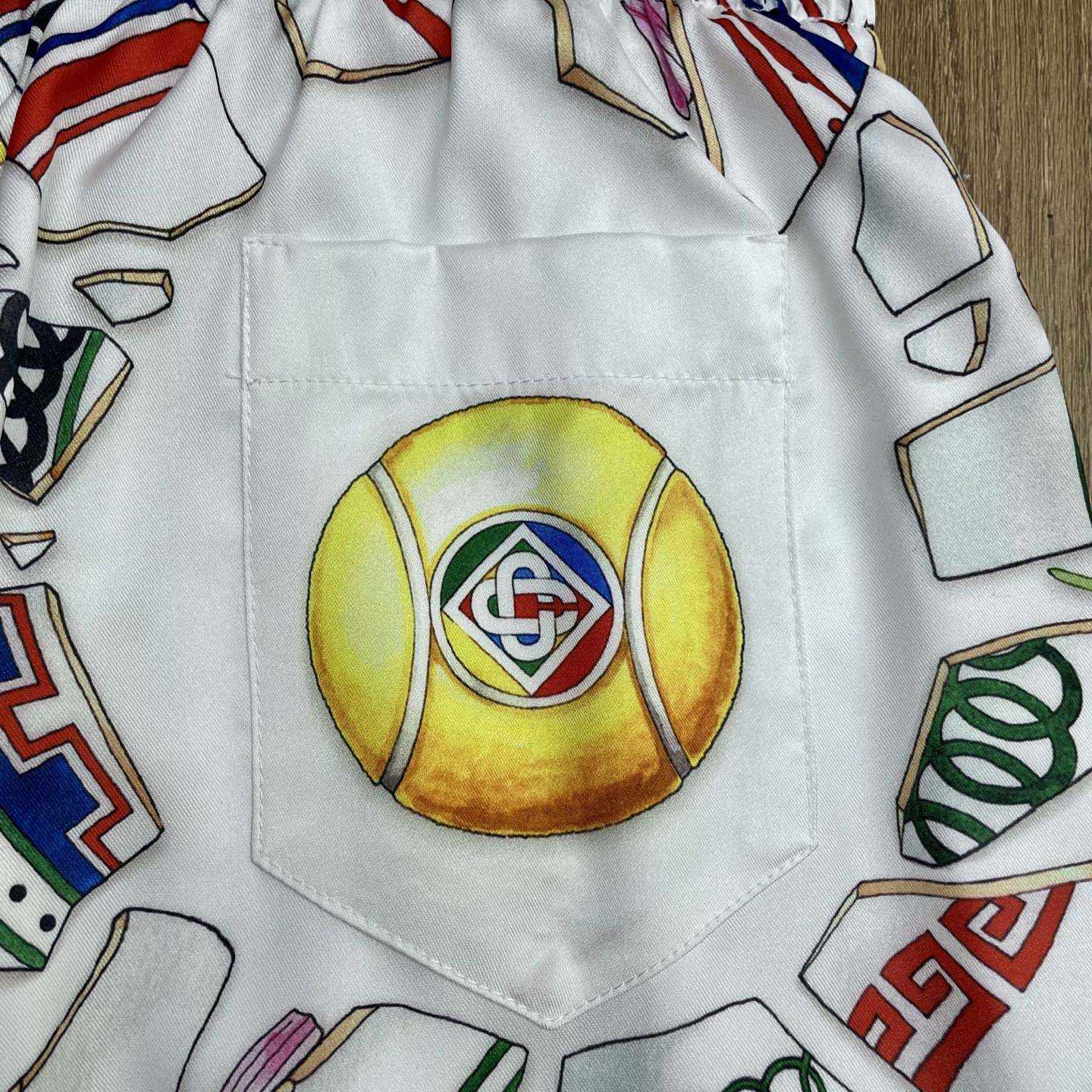 Casablanca Drawstring Shorts   CA3532 - DopestKickz