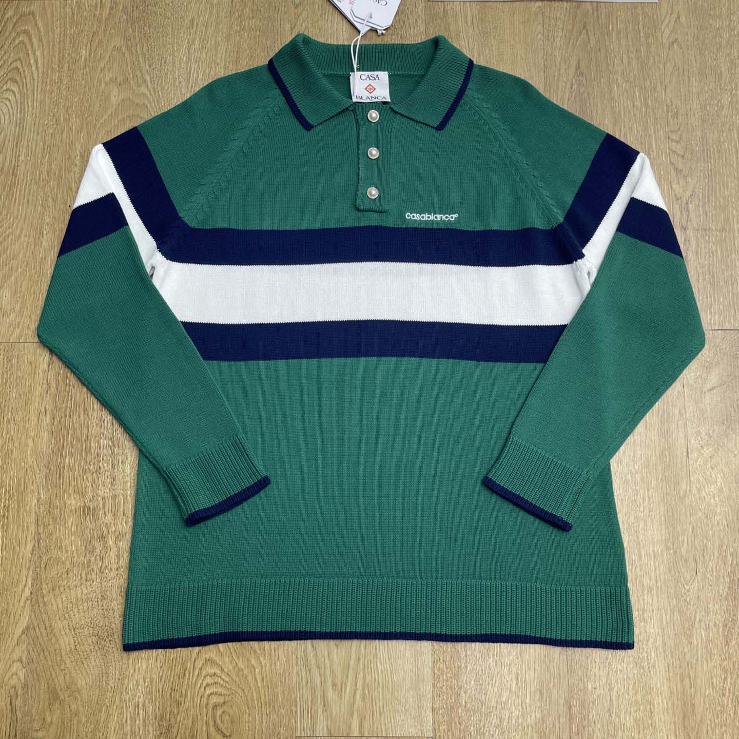 Casablanca Colourblock Polo Shirt    D0088 - DopestKickz