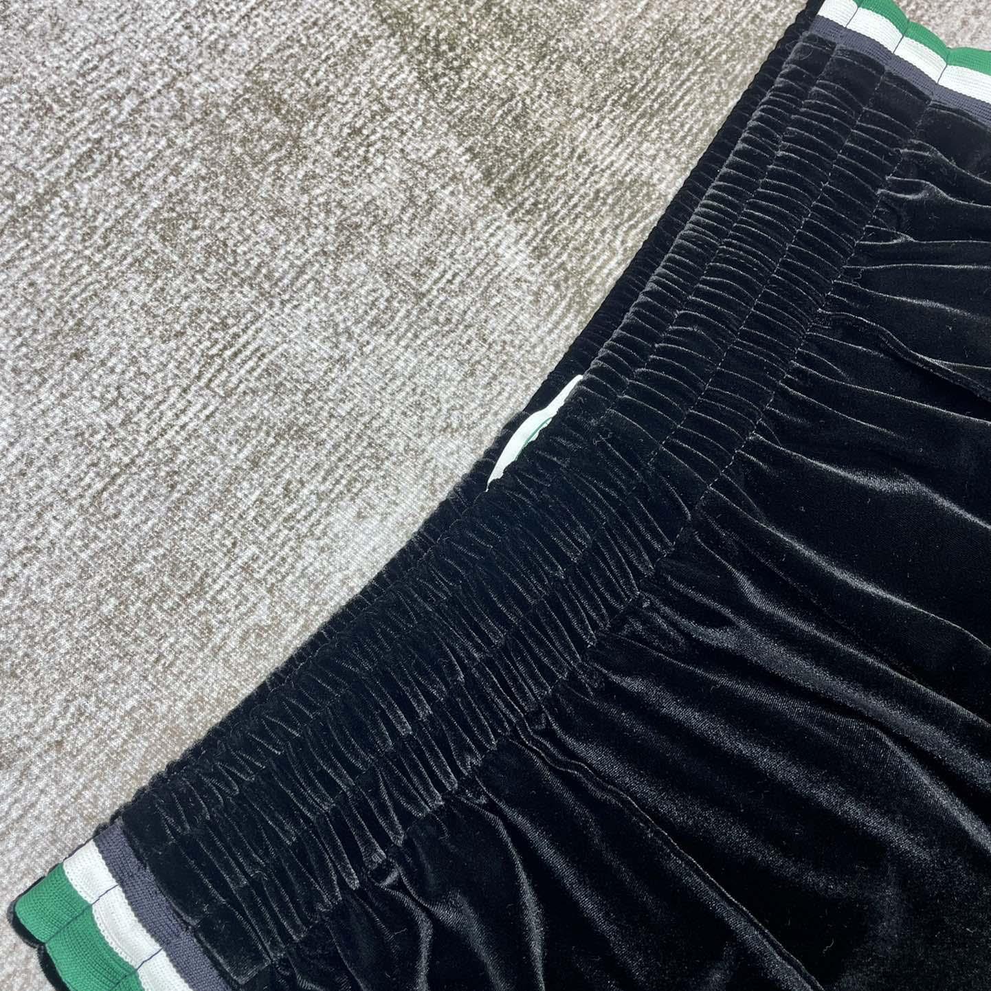 Casablanca Velour Laurel Shorts   c937 - DopestKickz